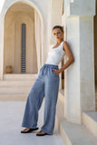 Knox Blue Denim Wide Leg Jeans Knox Blue Denim Wide Leg Jeans