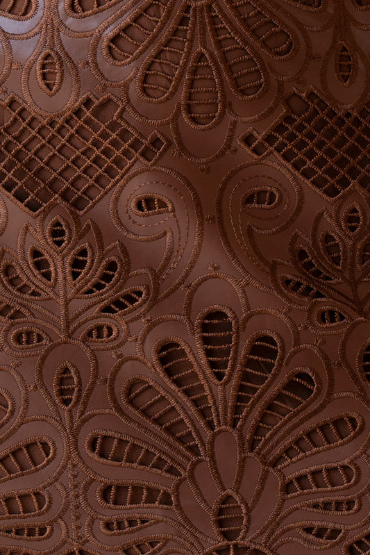 Meena Brown Mini Skirt