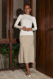 Janine Brown Knit Midi Skirt Janine Brown Knit Midi Skirt