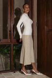 Janine Brown Knit Midi Skirt Janine Brown Knit Midi Skirt