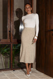 Janine Brown Knit Midi Skirt Janine Brown Knit Midi Skirt