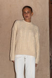 Meg Beige Cable Knit Sweater Meg Beige Cable Knit Sweater