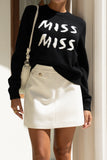 Miss Miss Black Knit Sweater Miss Miss Black Knit Sweater