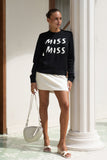 Miss Miss Black Knit Sweater Miss Miss Black Knit Sweater