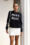 Miss Miss Black Knit Sweater Miss Miss Black Knit Sweater