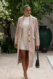 Ruth Pink Herringbone Coat Ruth Pink Herringbone Coat