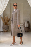Briar Brown Plaid Coat Briar Brown Plaid Coat
