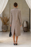 Briar Brown Plaid Coat Briar Brown Plaid Coat