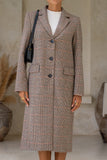 Briar Brown Plaid Coat Briar Brown Plaid Coat