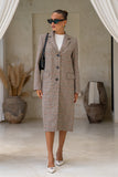 Briar Brown Plaid Coat Briar Brown Plaid Coat