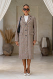 Briar Brown Plaid Coat Briar Brown Plaid Coat