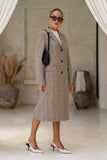 Briar Brown Plaid Coat Briar Brown Plaid Coat