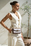 Jodie Brown Genuine Leather Mini Chain Crossbody Bag Jodie Brown Genuine Leather Mini Chain Crossbody Bag
