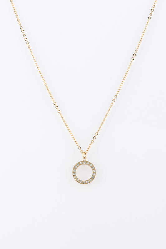 Liora Gold Circle Pendant Necklace