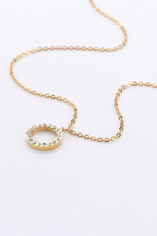 Liora Gold Circle Pendant Necklace