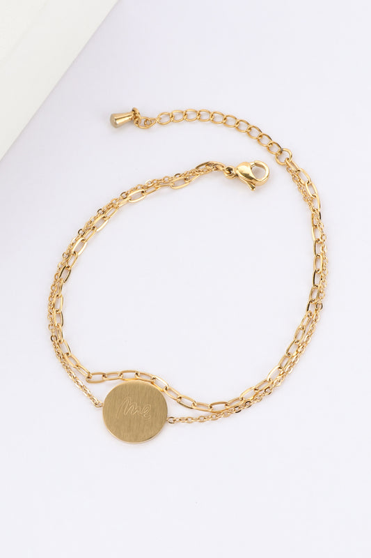 Forever Me Gold Chain Bracelet