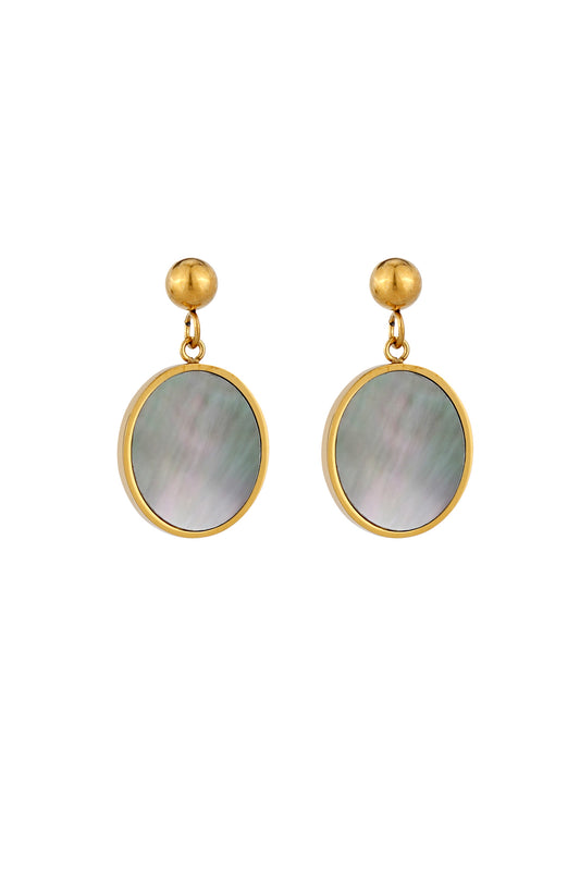 Delmare Shell Gold Earrings