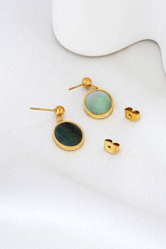Delmare Shell Gold Earrings