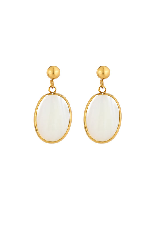 Ondine Shell Gold Earrings