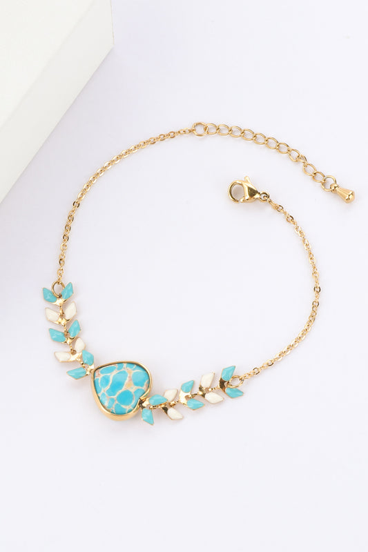Azulena Blue Stone Gold Bracelet