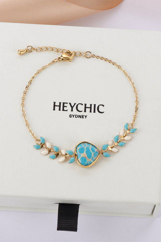 Azulena Blue Stone Gold Bracelet