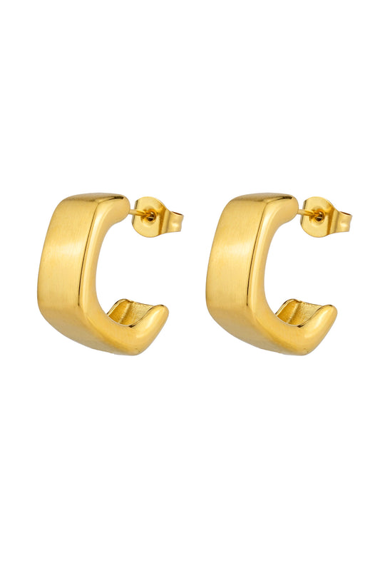Leona Gold Hoop Earrings