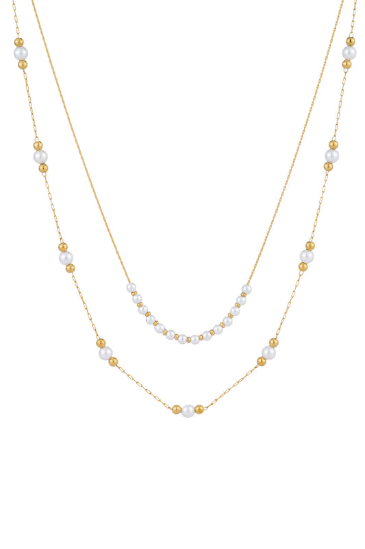 Margot Pearl Gold Necklace