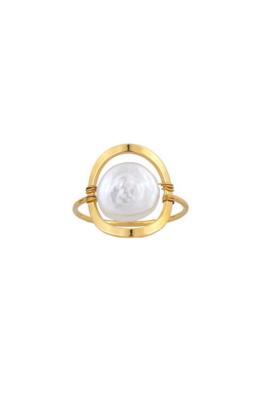 Sereia Pearl Gold Ring