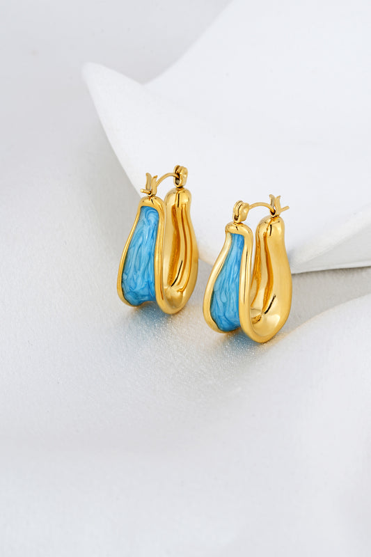 Lucine Blue Gold Earrings