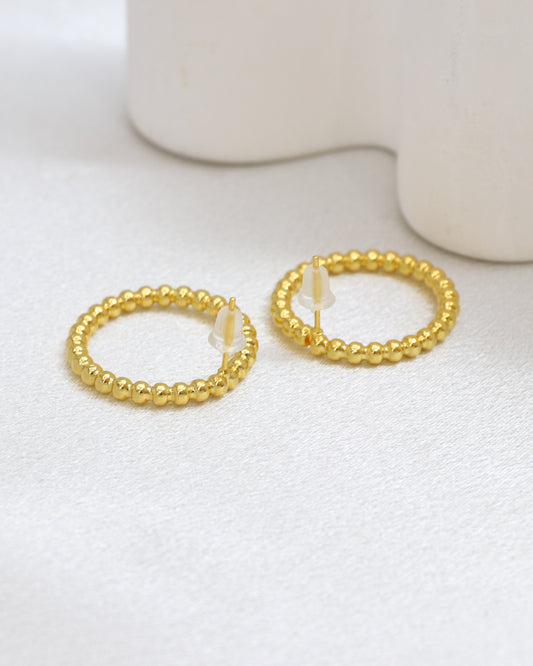 Livy Gold Circle Earrings