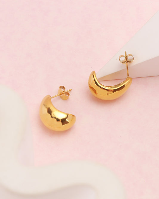 Cirina Gold Dome Earrings