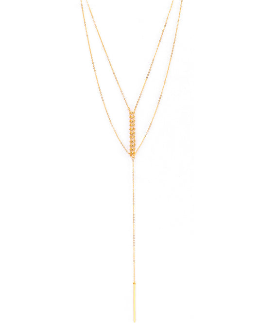 Linn Gold Long Layered Necklace