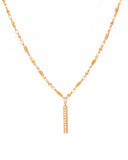 Linne Zirconia Gold Pendant Necklace Linne Zirconia Gold Pendant Necklace
