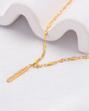 Linne Zirconia Gold Pendant Necklace Linne Zirconia Gold Pendant Necklace