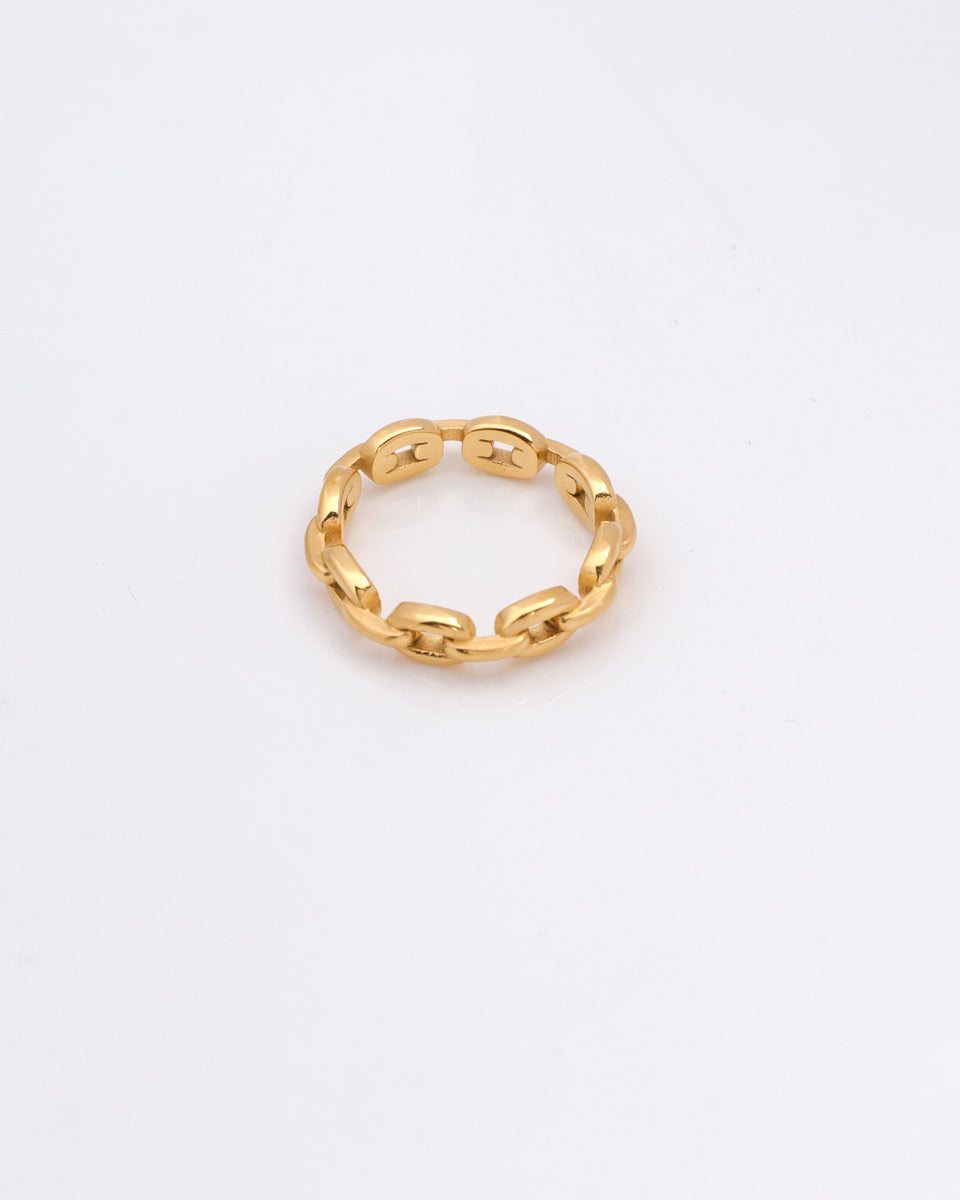 Alia Gold Chain Ring HEYCHIC
