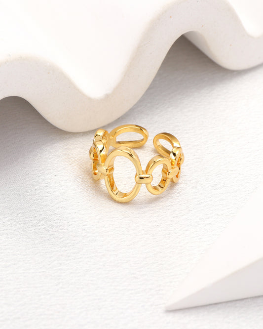 Celia Gold Chain Link Ring