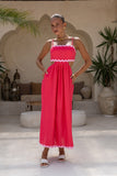 Daisy Hot Pink Ric Rac Maxi Dress Daisy Hot Pink Ric Rac Maxi Dress
