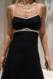 Aris Black Tie Back Maxi Dress Aris Black Tie Back Maxi Dress