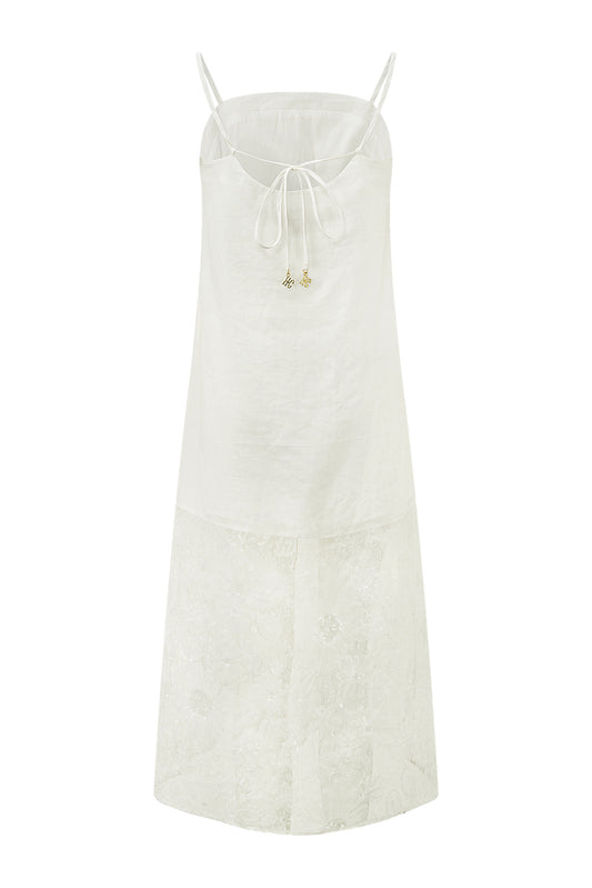 Laurie White Maxi Dress