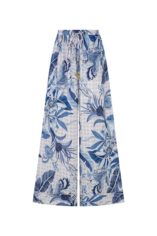 Botanica Blue Tropical Pants