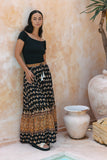 Leila Black Boho Maxi Skirt Leila Black Boho Maxi Skirt