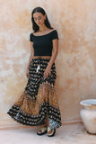 Leila Black Boho Maxi Skirt Leila Black Boho Maxi Skirt