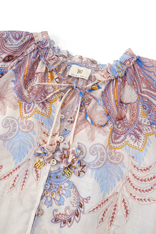 Bondi Blue Boho Blouse