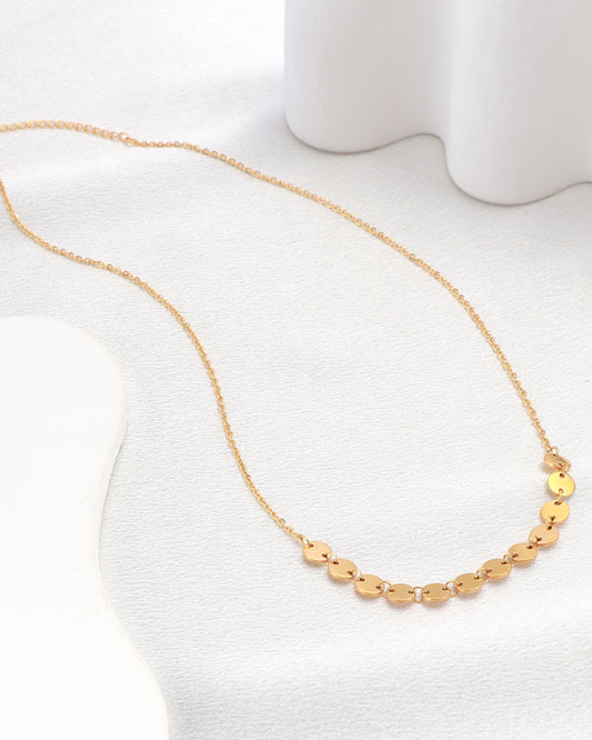 Amara Gold Circle Chain Necklace