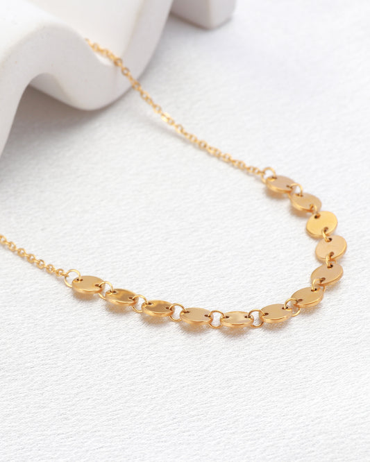 Amara Gold Circle Chain Necklace