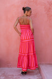 Pippa Pink Red Stripe Maxi Dress Pippa Pink Red Stripe Maxi Dress