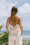 Levie Beige Linen Cami Top Levie Beige Linen Cami Top