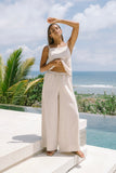 Levie Beige Linen Cami Top Levie Beige Linen Cami Top