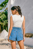 Denia Blue Denim Cargo Shorts Denia Blue Denim Cargo Shorts