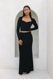 Valerie Black Knit Maxi Skirt Valerie Black Knit Maxi Skirt